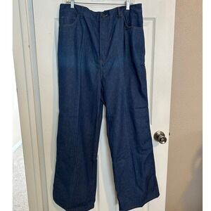 Vintage, Deadwood, Jeg's Jeans Mens Dark Wash Straight Leg Denim Jeans 38